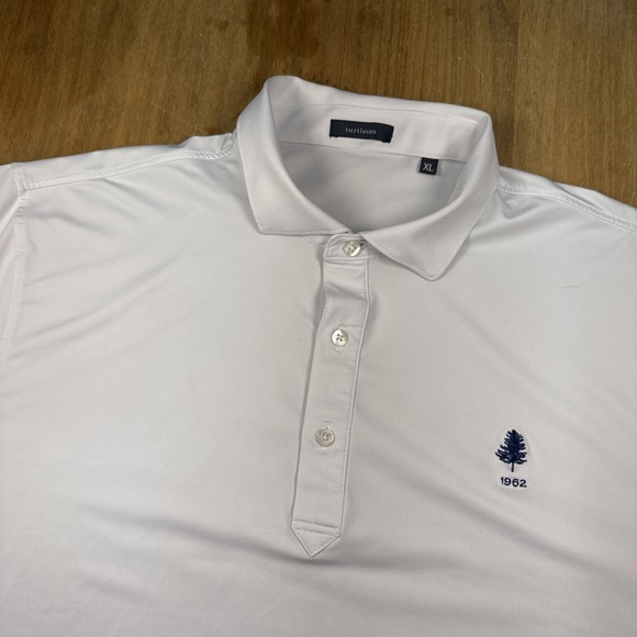 turtleson Other - Turtleson Short Sleeve Golf Polo Shirt Mens XL Solid White Logo Casual
